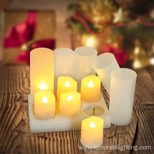 Flameless Candles with Rechargeable Candle Tea Lights